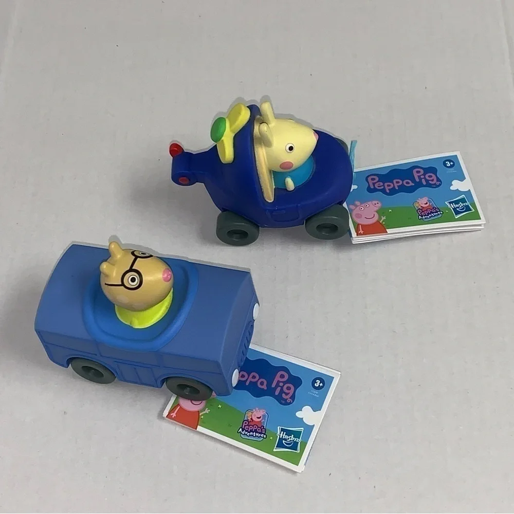 Peppa Pig Adventures Little Buggy 2 Vehicles Pedro Pony Rebecca Rabbit NEW NWT